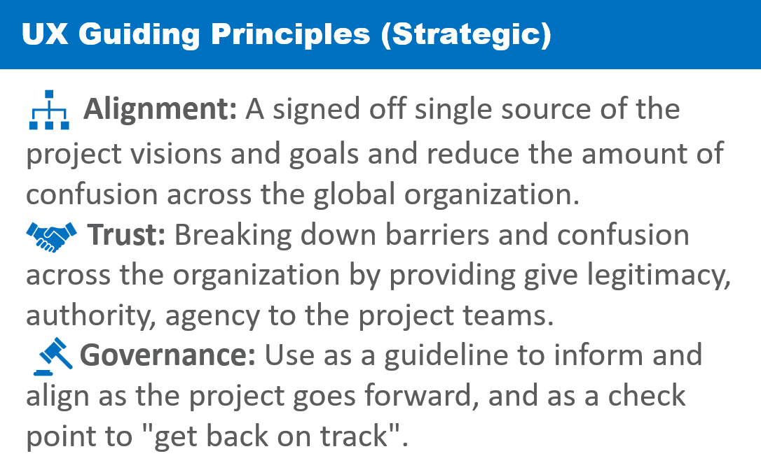UX Guiding Principles (Strategic)